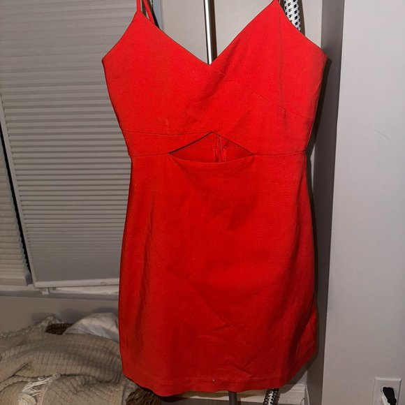 Coral Zara Summer Dress, Size M - Picture 3 of 5